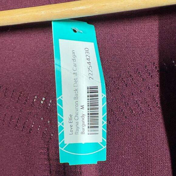 NEW! Love Ellie x Stitchfix Rayna Chevron Back Ribbed Knit Cardigan Sweater - M - Picture 4 of 7